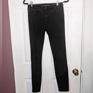 Articles of Society Black Faded Distressed Jeans Size 28